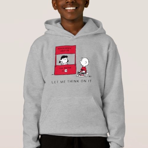 Peanuts  Lucy Gives Charlie Brown Advice Hoodie