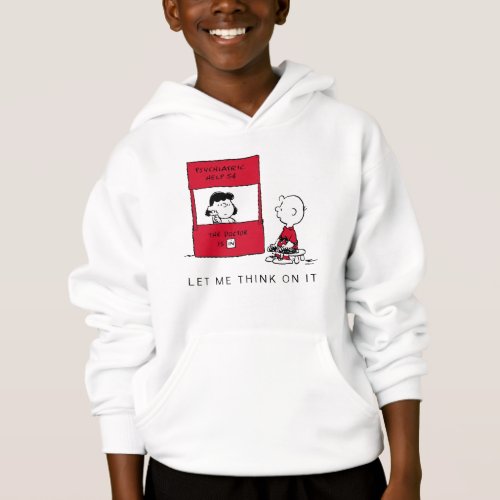 Peanuts  Lucy Gives Charlie Brown Advice Hoodie
