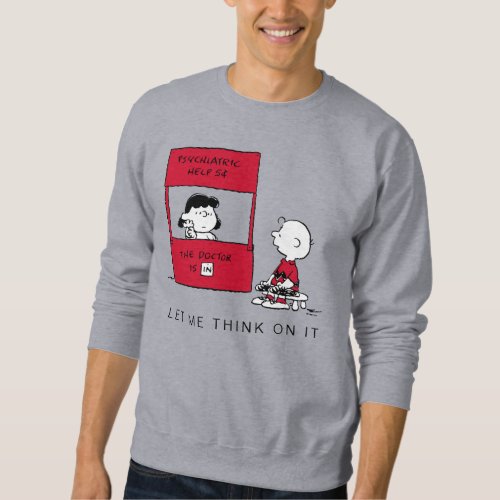 Peanuts  Lucy Gives Charlie Brown Advice Sweatshirt