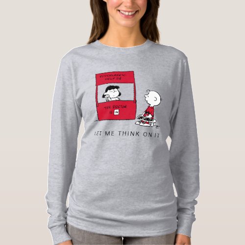 Peanuts  Lucy Gives Charlie Brown Advice T_Shirt