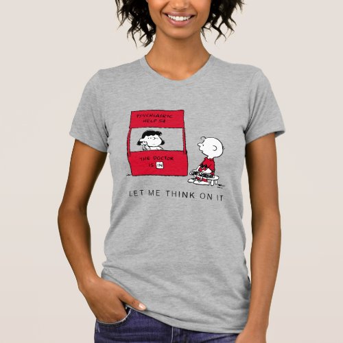 Peanuts  Lucy Gives Charlie Brown Advice T_Shirt