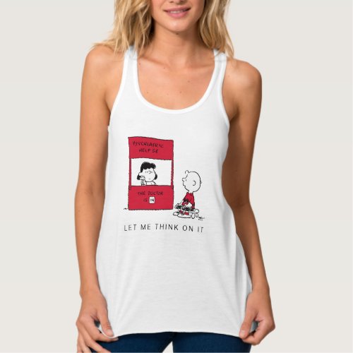 Peanuts  Lucy Gives Charlie Brown Advice Tank Top