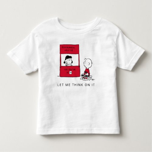 Peanuts  Lucy Gives Charlie Brown Advice Toddler T_shirt