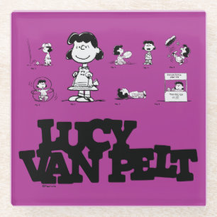 Peanuts Lucy Glass Coaster