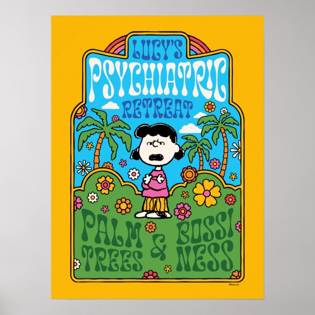 Peanuts | Lucy Palm Trees & Bossiness Poster (Front)