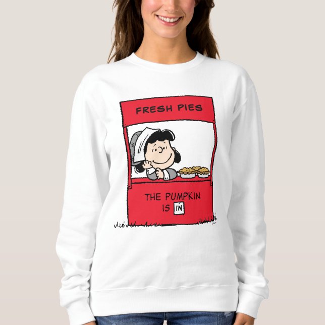 Peanuts | Lucy Pilgrim Pie Stand Sweatshirt (Front)