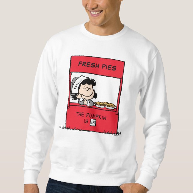 Peanuts | Lucy Pilgrim Pie Stand Sweatshirt (Front)