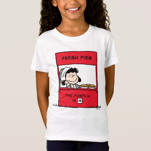 Peanuts  Lucy Pilgrim Pie Stand T_Shirt