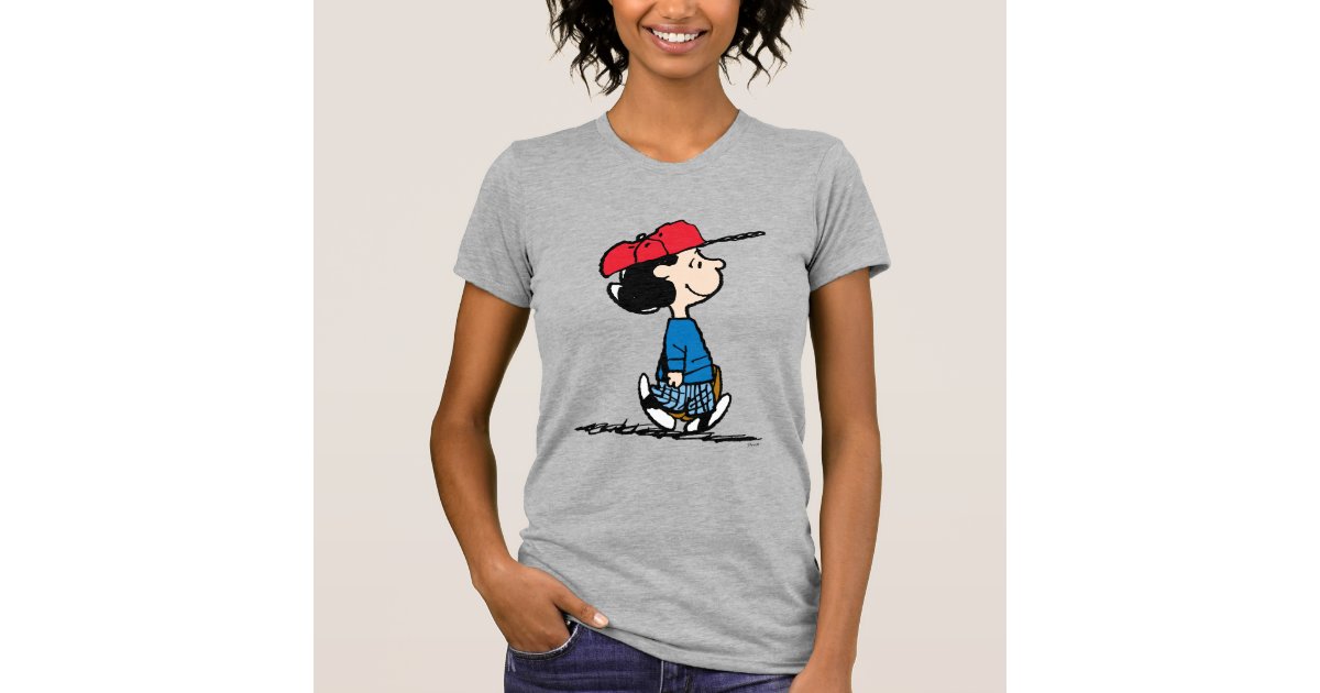 Peanuts Lucy Playing Baseball TShirt Zazzle