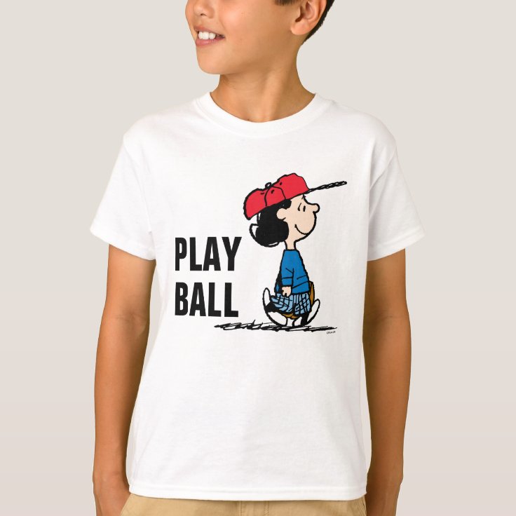 Peanuts Lucy Playing Baseball TShirt Zazzle