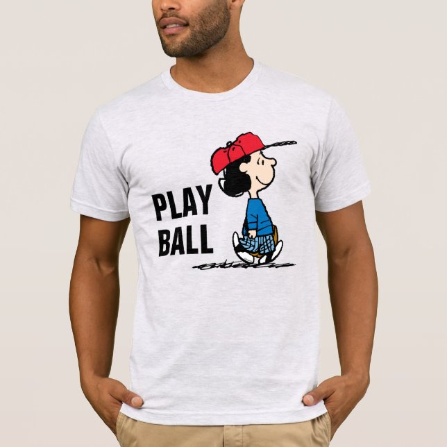 Peanuts | Lucy Playing Baseball T-Shirt (Front)