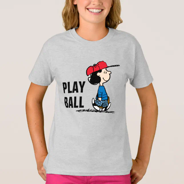 Peanuts Lucy Playing Baseball TShirt Zazzle