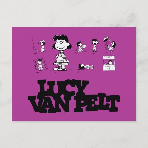 Peanuts  Lucy Postcard