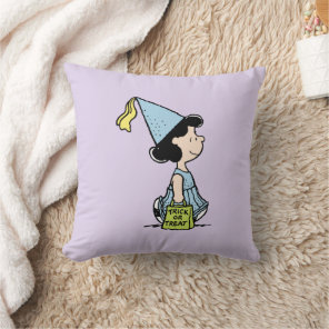 Peanuts Lucy Princess Costume Halloween Throw Pillow