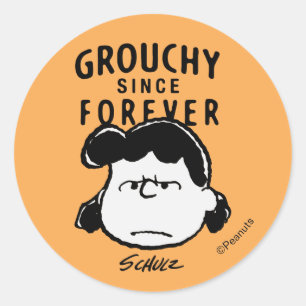 Peanuts   Lucy Since Forever Classic Round Sticker