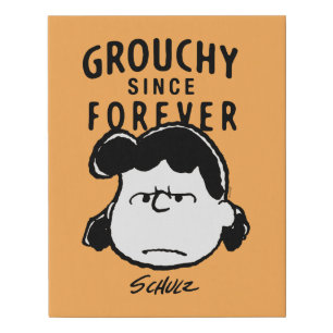 Peanuts Lucy Since Forever Faux Canvas Print