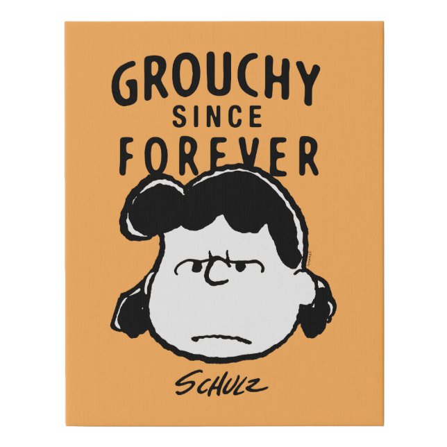 Peanuts | Lucy Since Forever Faux Canvas Print (Front)