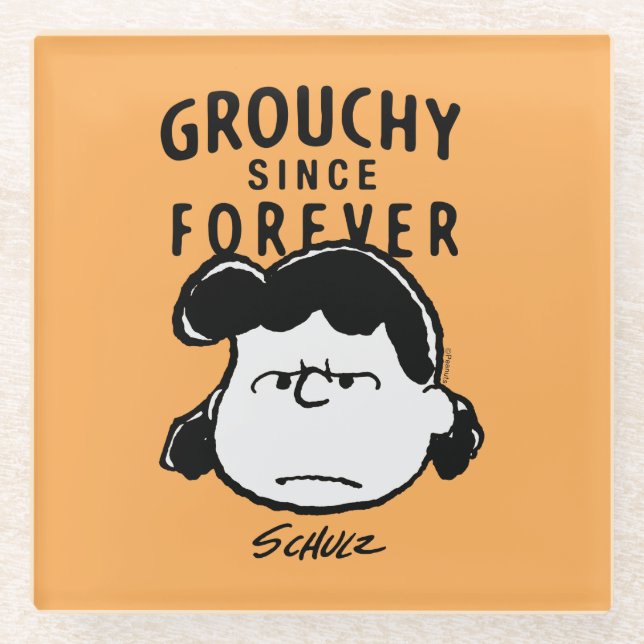 Peanuts | Lucy Since Forever Glass Coaster (Front)