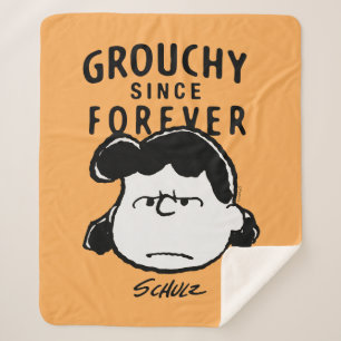 Peanuts   Lucy Since Forever Sherpa Blanket