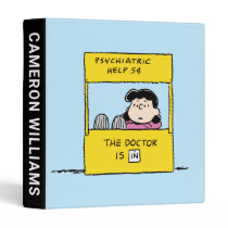 Peanuts | Lucy & the Doctor Is In 3 Ring Binder
