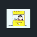 Peanuts | Lucy & the Doctor Is In Canvas Print<br><div class="desc">Lucy is the crabby,  bossy and opinionated girl who bullies most other characters in the comic strip,  particularly Linus and Charlie Brown. Check out this cute Peanuts design featuring Lucy and her advice stand.</div>