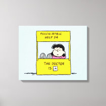 Peanuts | Lucy & the Doctor Is In Canvas Print