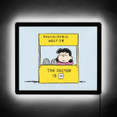 Peanuts | Lucy & the Doctor Is In LED Sign (Front)