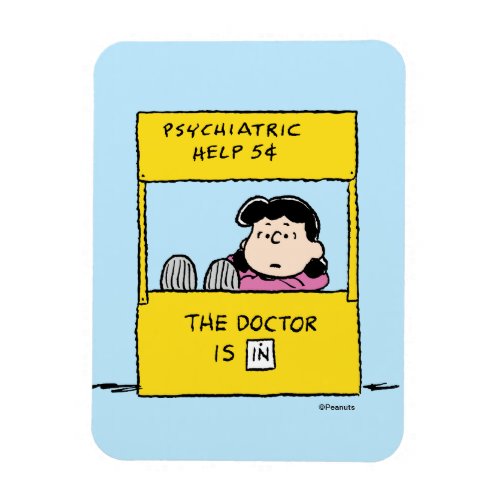 Peanuts  Lucy  the Doctor Is In Magnet