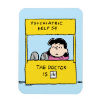 Peanuts | Lucy & the Doctor Is In Magnet