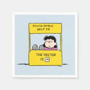 Peanuts Lucy & the Doctor Is In Napkins