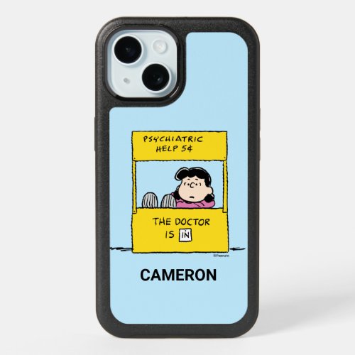 Peanuts  Lucy  the Doctor Is In iPhone 15 Case