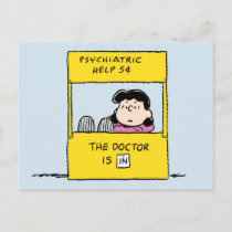 Peanuts | Lucy & the Doctor Is In Postcard