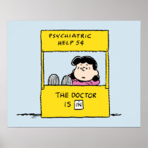 Peanuts | Lucy & the Doctor Is In Poster