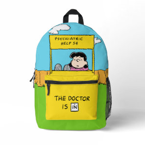 Peanuts | Lucy & the Doctor Is In Printed Backpack