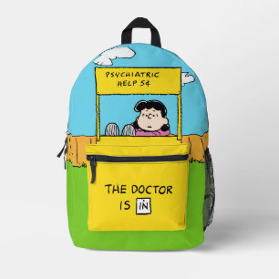 Peanuts Lucy & the Doctor Is In Printed Backpack