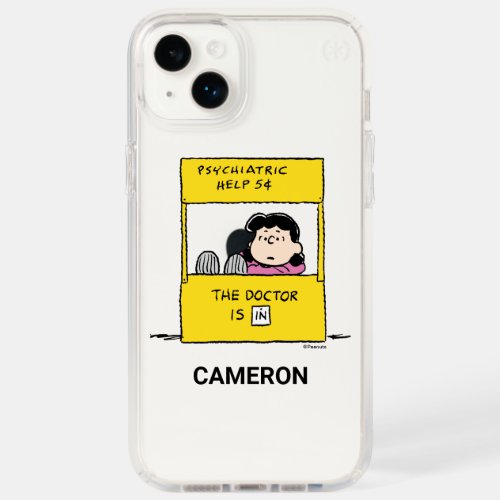 Peanuts  Lucy  the Doctor Is In Speck iPhone 14 Plus Case