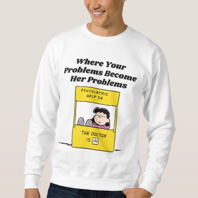 Peanuts | Lucy & the Doctor Is In Sweatshirt (Front)