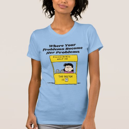 Peanuts  Lucy  the Doctor Is In T_Shirt