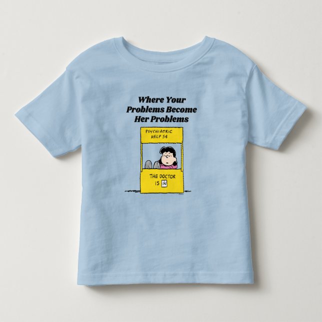 Peanuts | Lucy & the Doctor Is In Toddler T-shirt (Front)