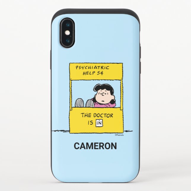 Peanuts | Lucy & the Doctor Is In Uncommon iPhone Case (Back)