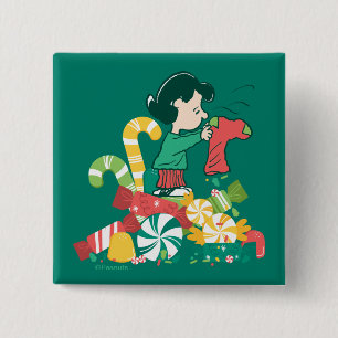 Peanuts Lucy the More the Merrier Button