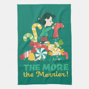 Peanuts Lucy the More the Merrier Kitchen Towel