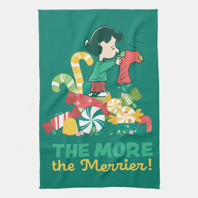Peanuts | Lucy the More the Merrier Kitchen Towel (Vertical)