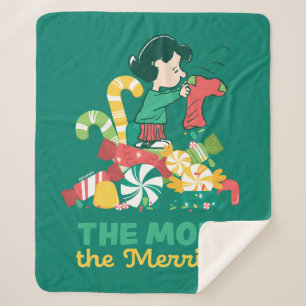 Peanuts   Lucy the More the Merrier Sherpa Blanket
