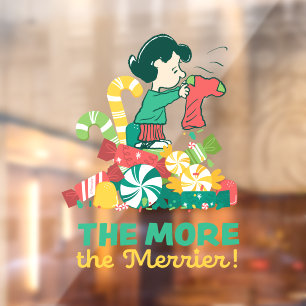 Peanuts   Lucy the More the Merrier Window Cling