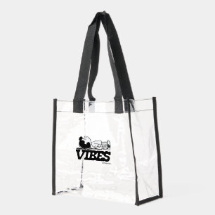 Peanuts Lucy Vibes Clear Tote Bag