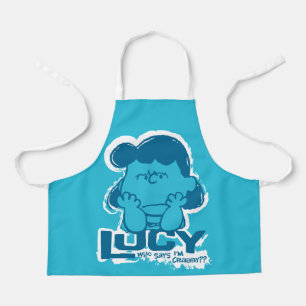 Peanuts Lucy Who Says I'm Crabby?? Apron
