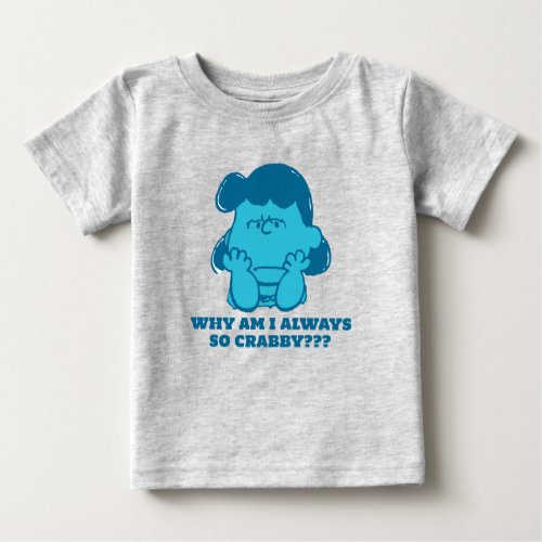 Peanuts  Lucy Who Says Im Crabby Baby T_Shirt