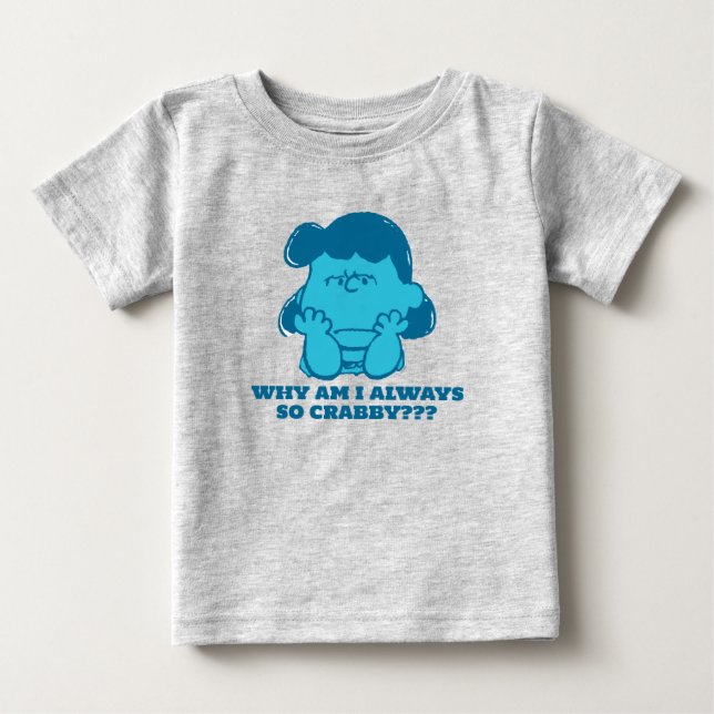 Peanuts | Lucy Who Says I'm Crabby?? Baby T-Shirt (Front)
