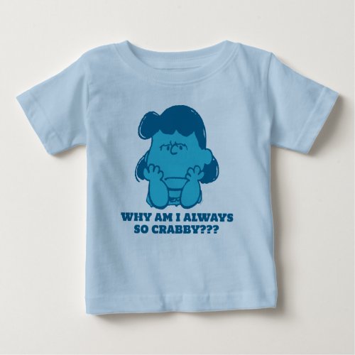 Peanuts  Lucy Who Says Im Crabby Baby T_Shirt